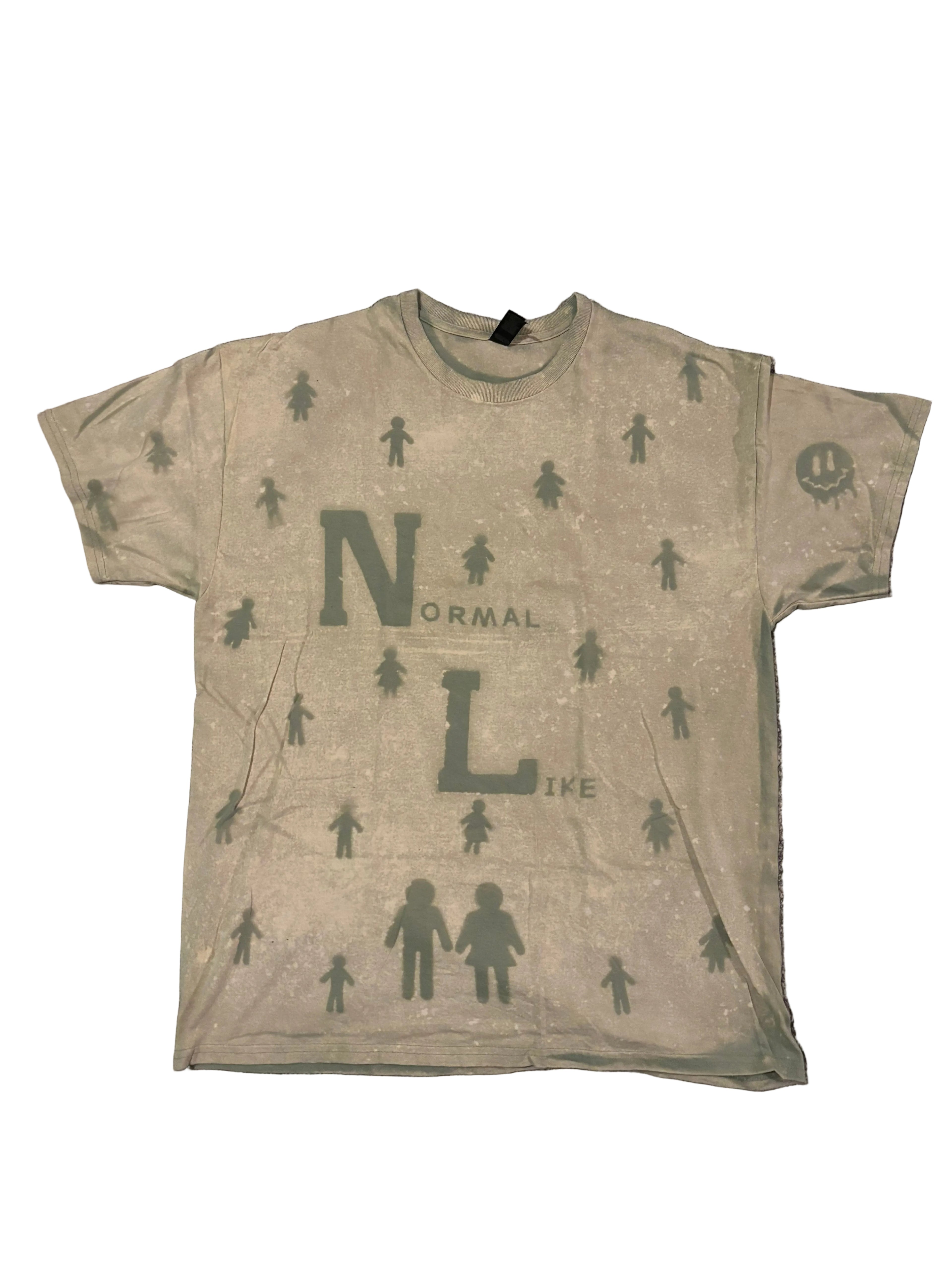 XL short sleeve green/white