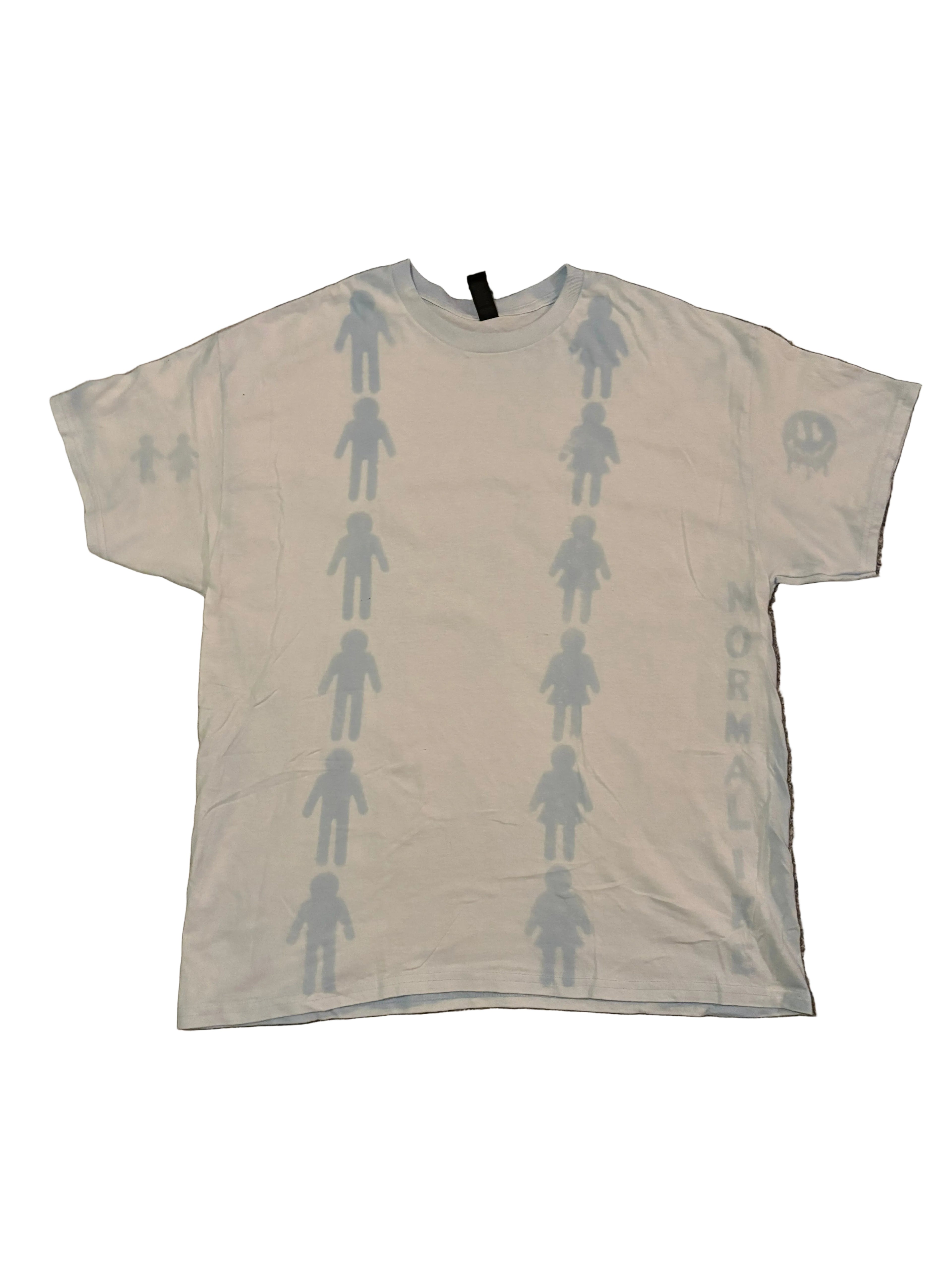 XL short sleeve blue/white