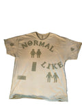 XL short sleeve light green/white
