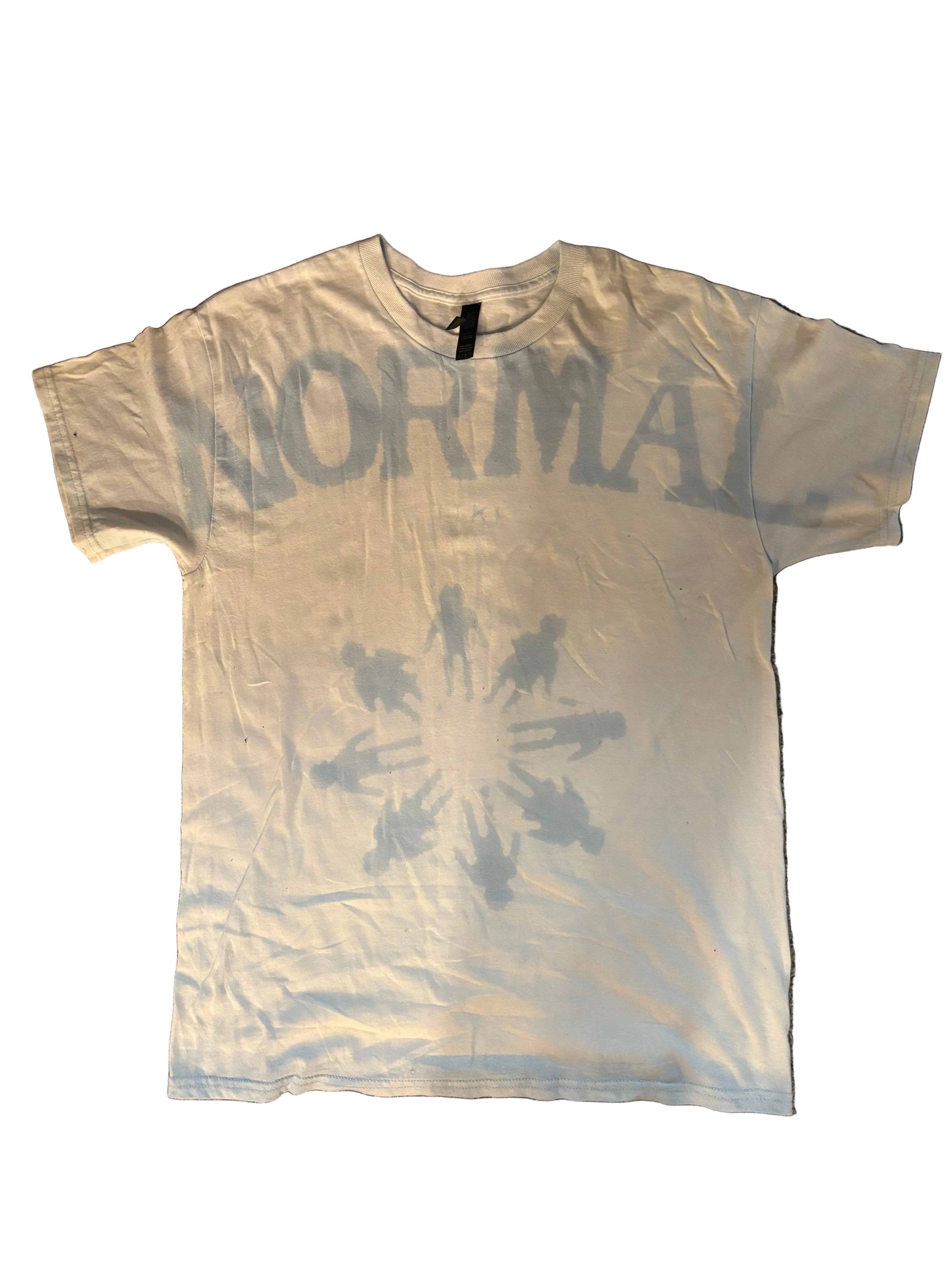L short sleeve light blue/white