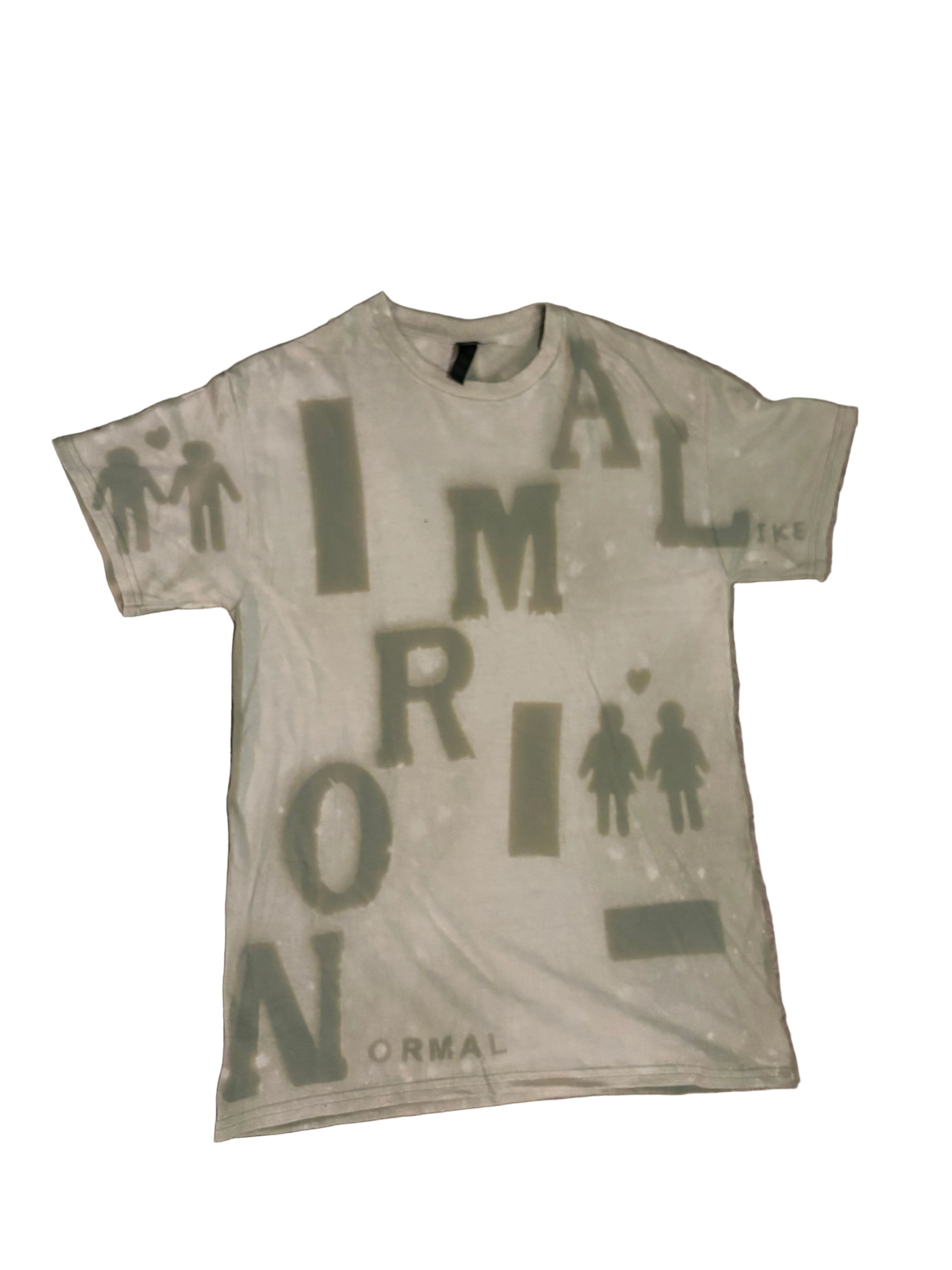 M short sleeve light green/pink