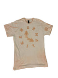 M short sleeve light pink/white