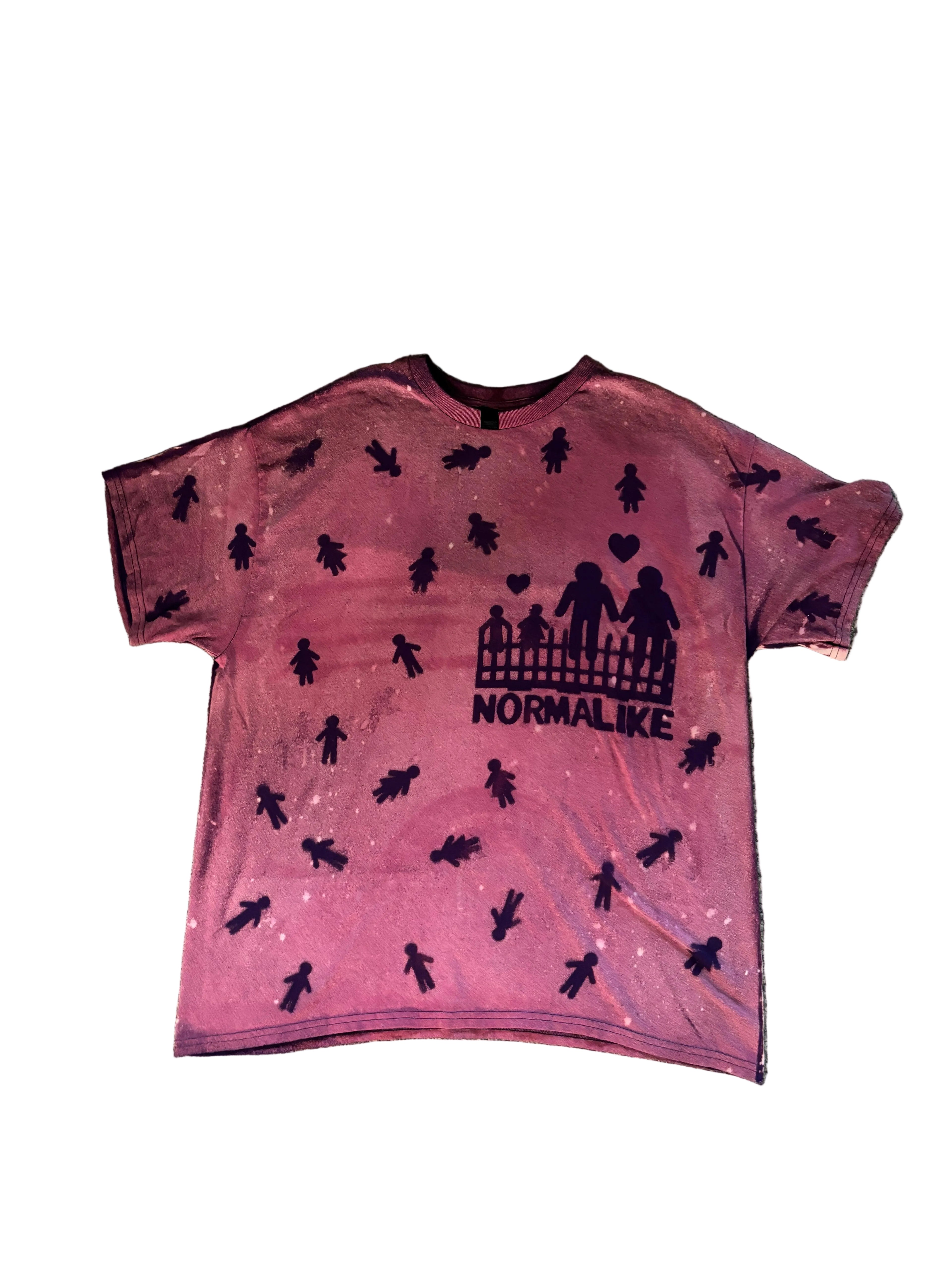 XL short sleeve purple/red