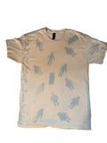 L short sleeve light blue/white