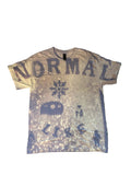 L short sleeve light purple/whiite