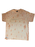 XL short sleeve light pink/white